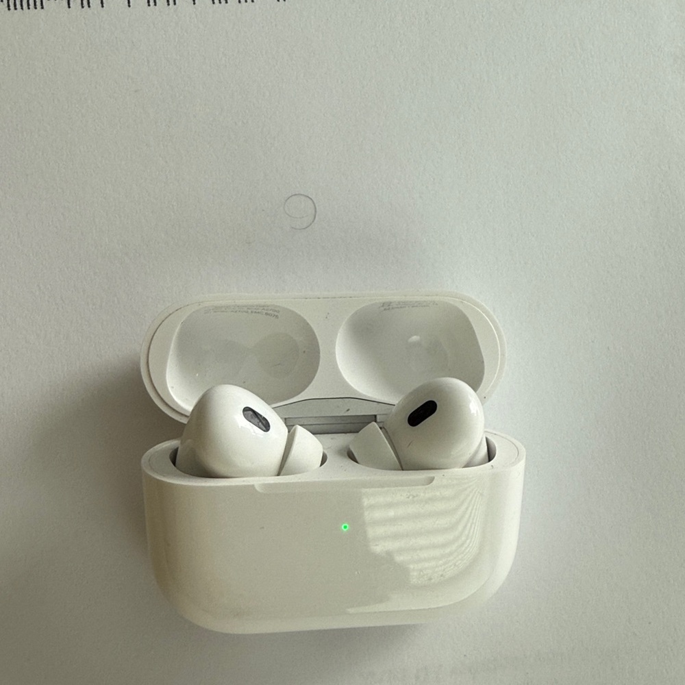 White Wireless Earbuds with Charging Case